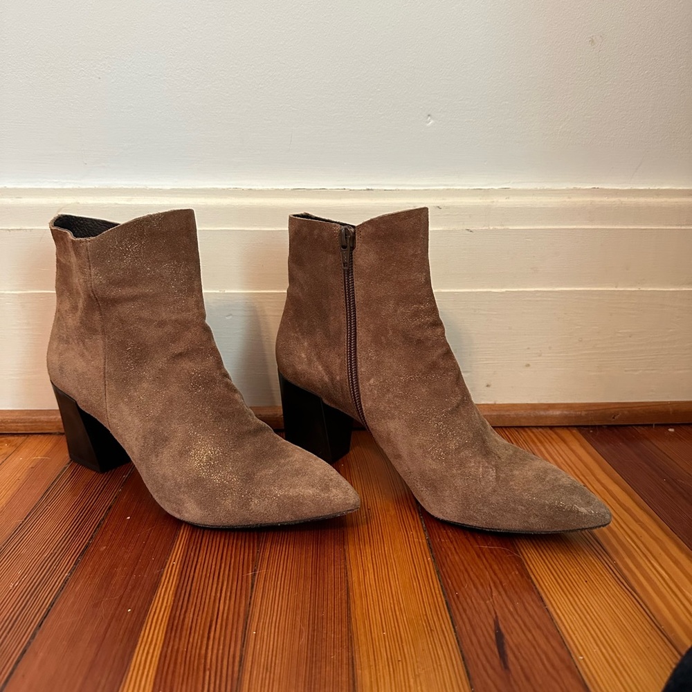Coclico Suede Heeled Ankle Boots